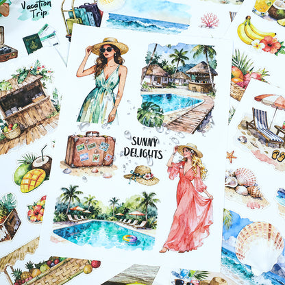Vacation Trip Sticker Book