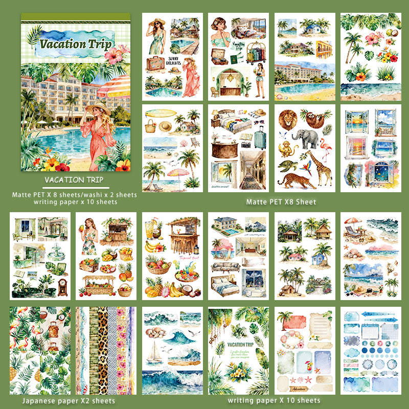 Vacation Trip Sticker Book
