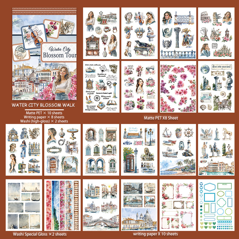Water City Blossoms Tour Sticker Book