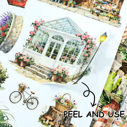 Charming Town Sticker Book