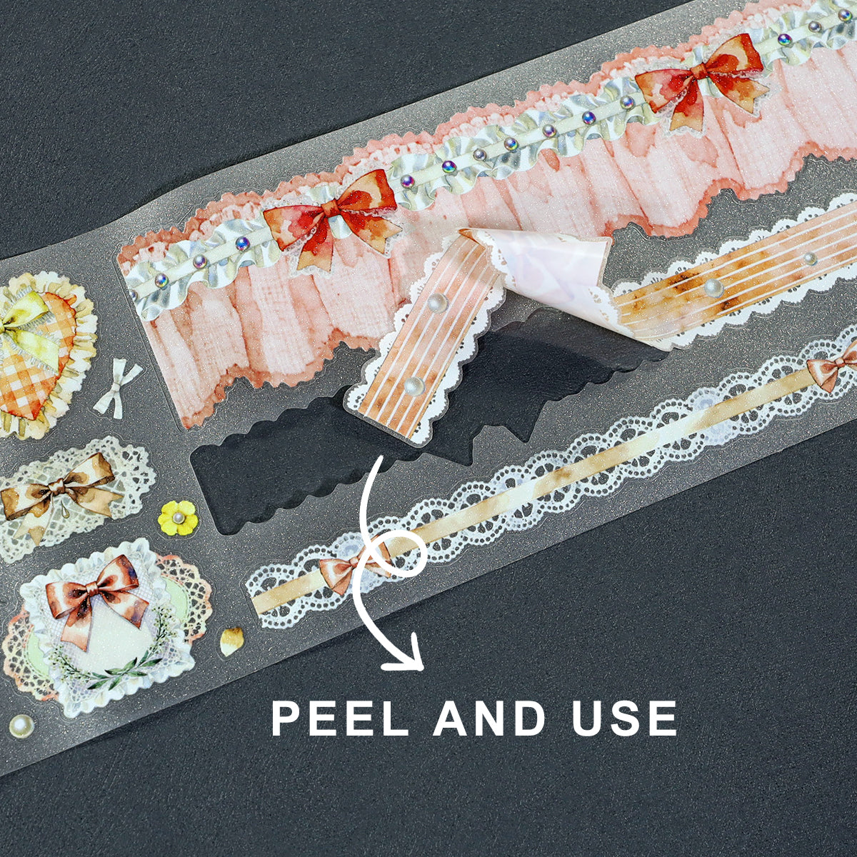 Champagne Lace Tape Set