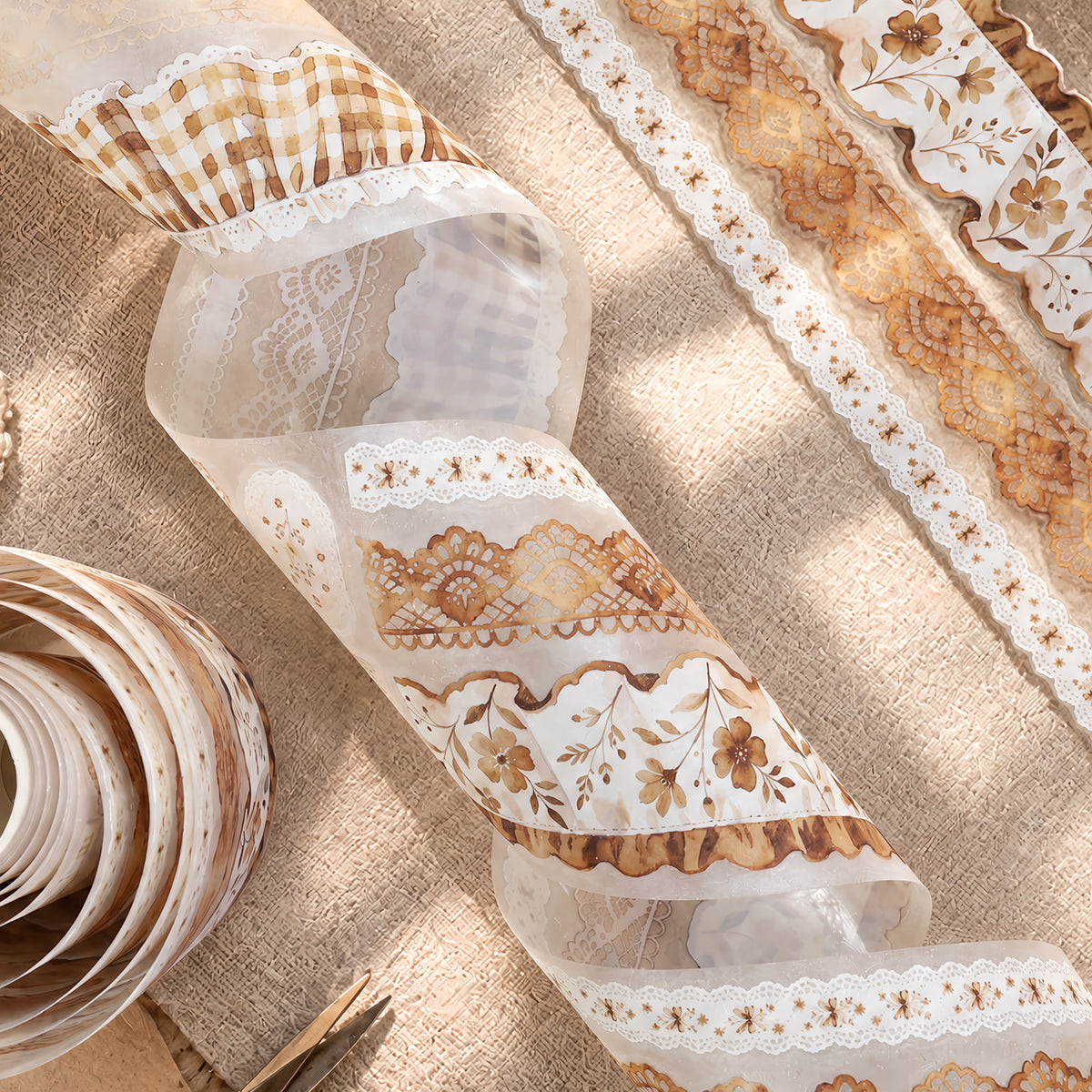 Honey Brown Lace Tape Set