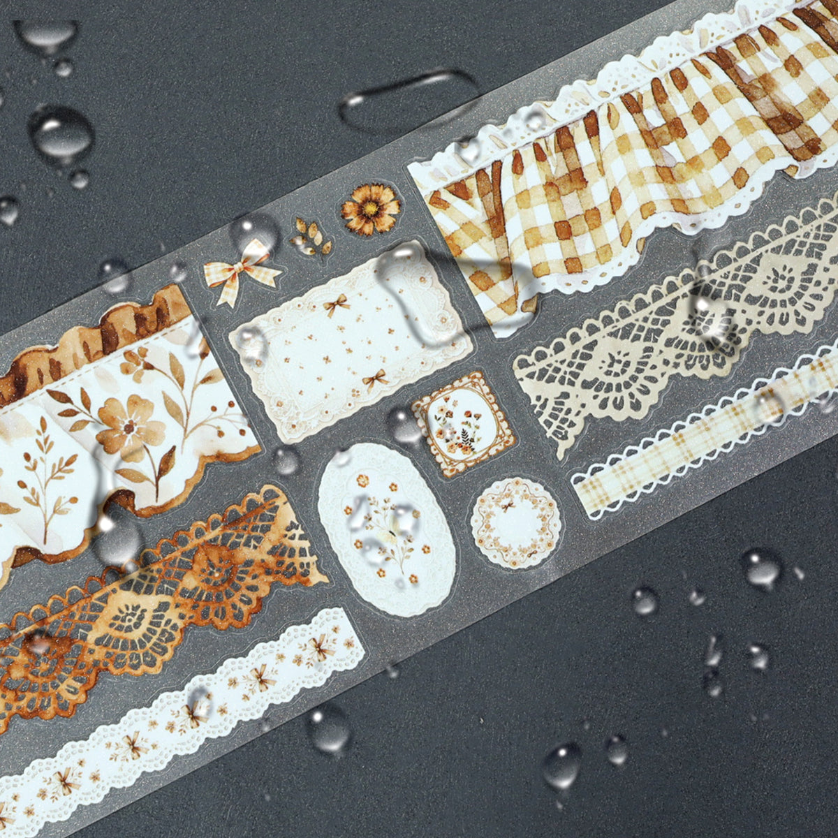 Honey Brown Lace Tape Set