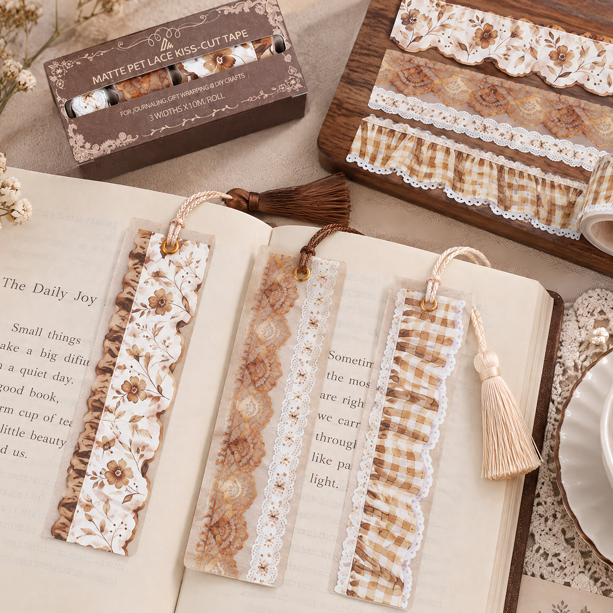 Honey Brown Lace Tape Set