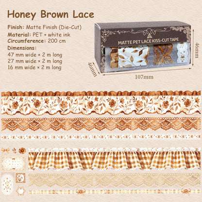 Honey Brown Lace Tape Set