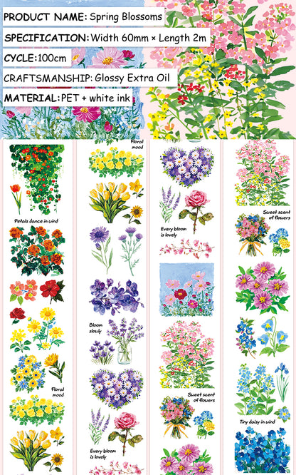 Spring Blossoms PET Tape