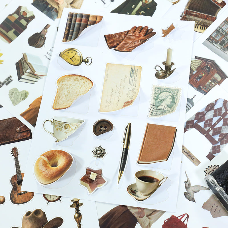 Vintage Collage Archive Sticker Book