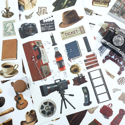 Vintage Collage Archive Sticker Book