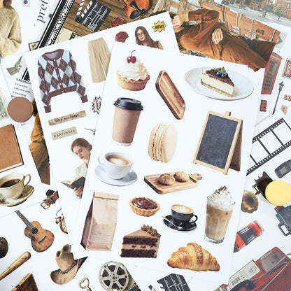 Vintage Collage Archive Sticker Book