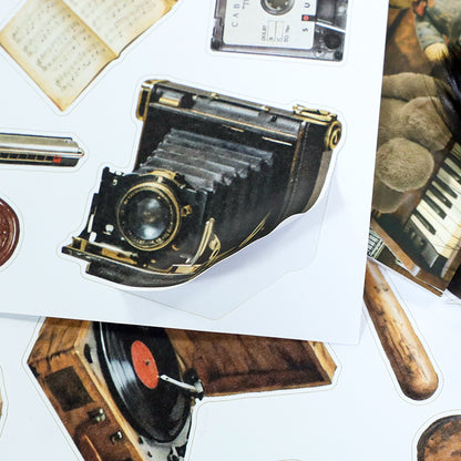 Vintage Collage Archive Sticker Book