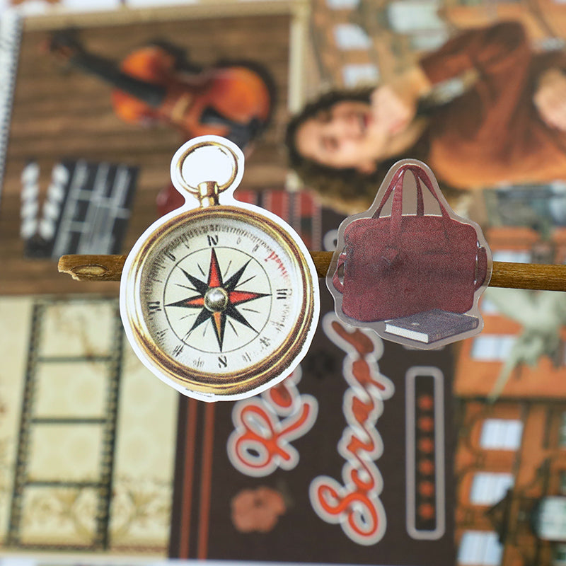 Vintage Collage Archive Sticker Book