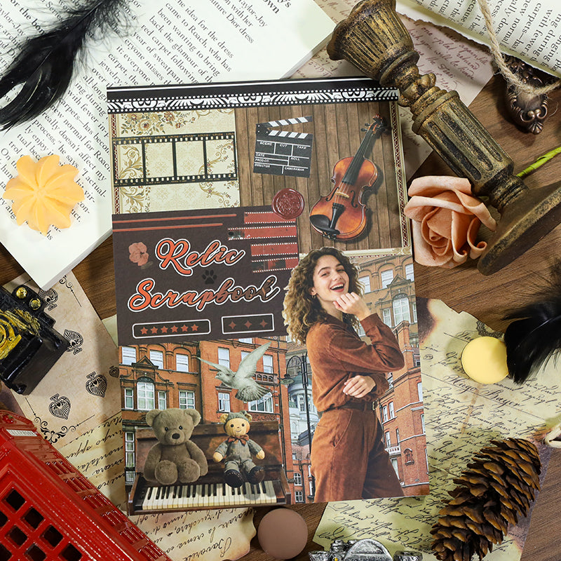 Vintage Collage Archive Sticker Book