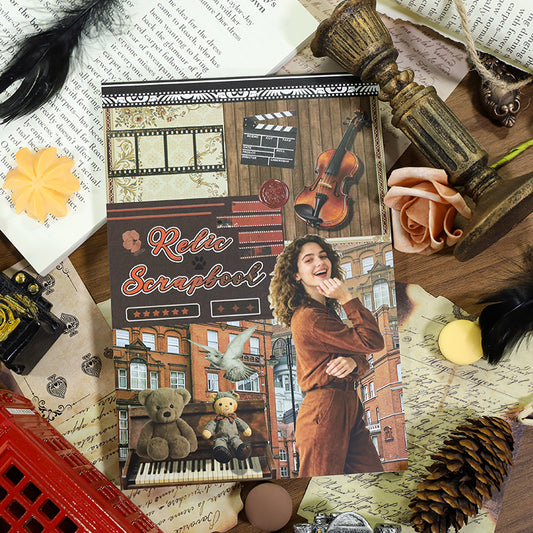 Vintage Collage Archive Sticker Book