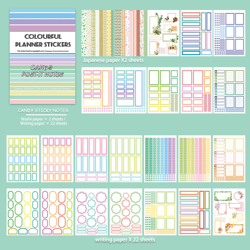 Colorful Planner Sticker Book