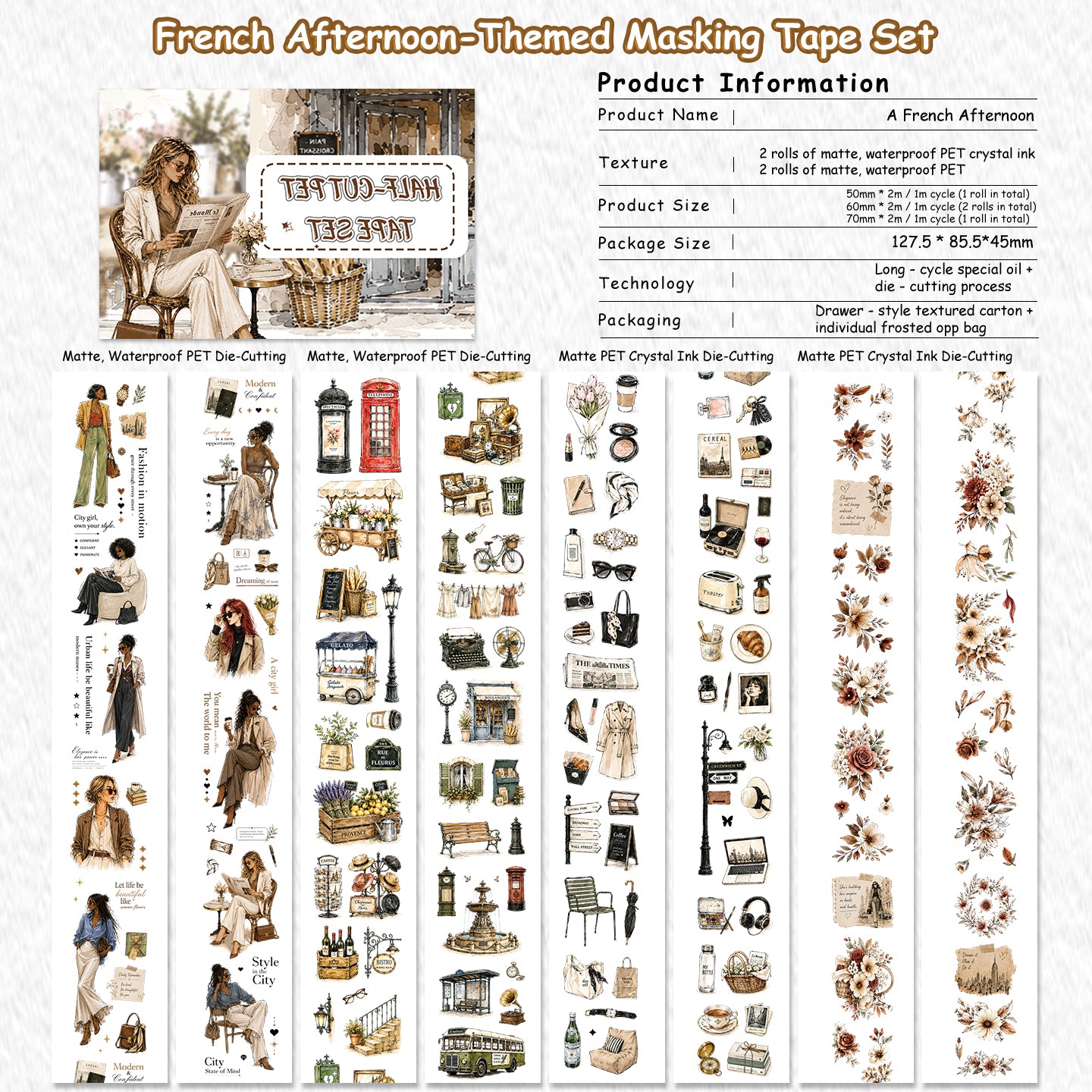 French Afternoon Tape Set