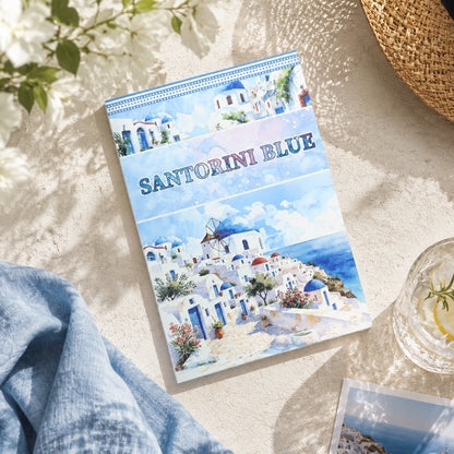 Santorini Blue Sticker Book