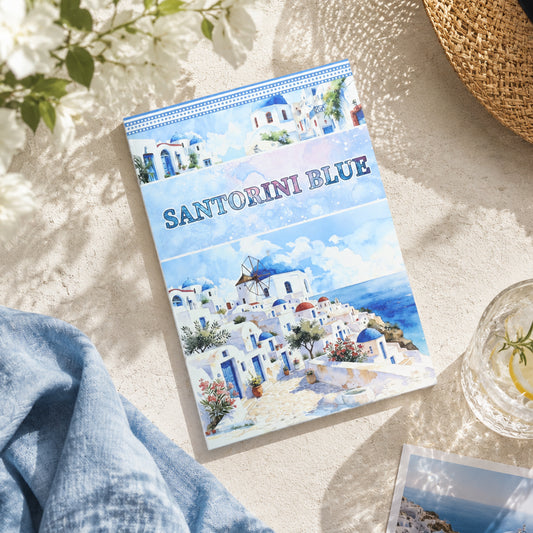 Santorini Blue Sticker Book