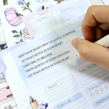 Relaxation Plan Sticker Book