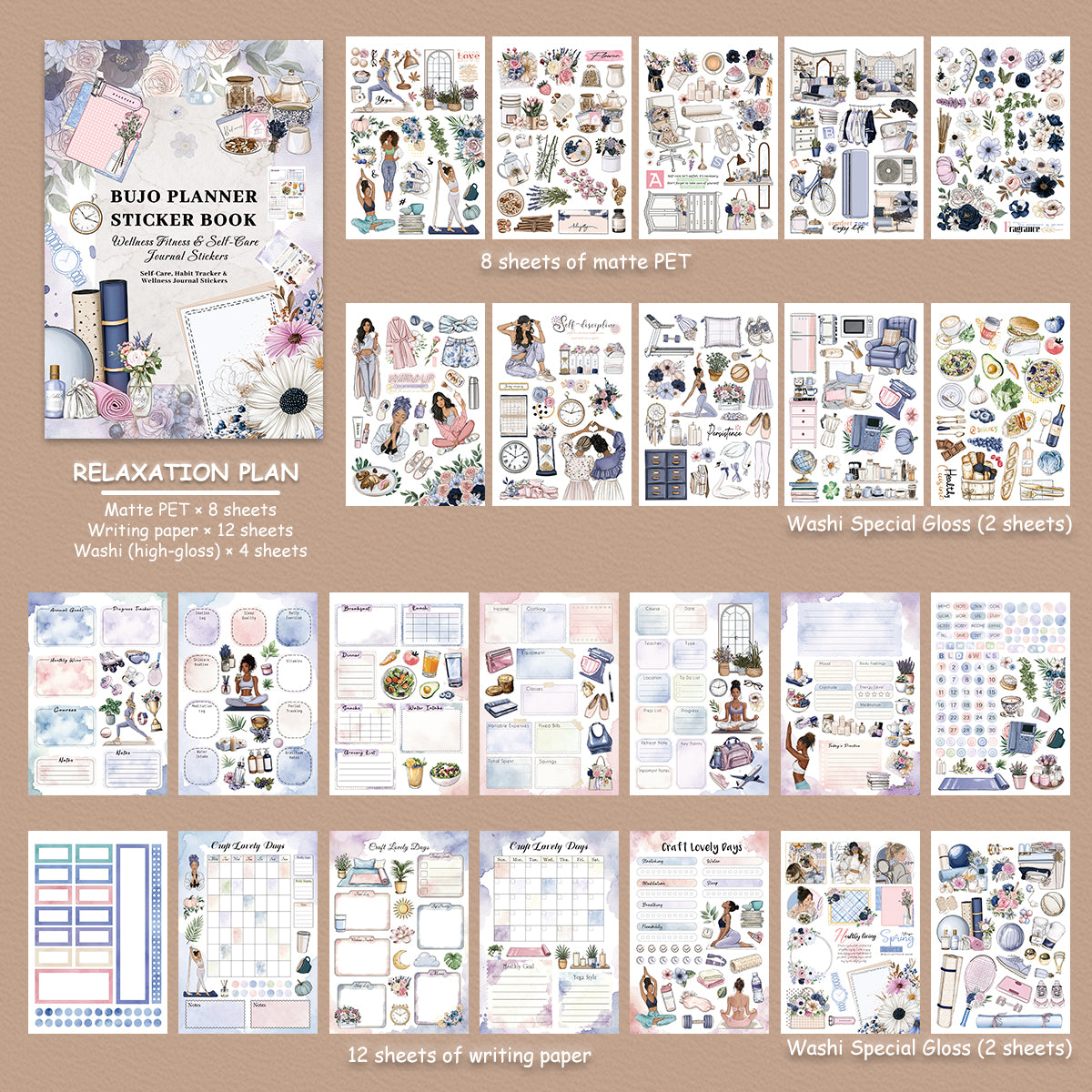 Relaxation Plan Sticker Book