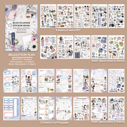 Relaxation Plan Sticker Book