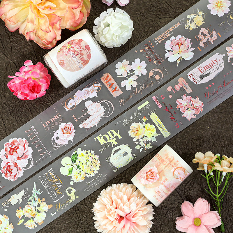 Watercolor Floral Dyeing Tape