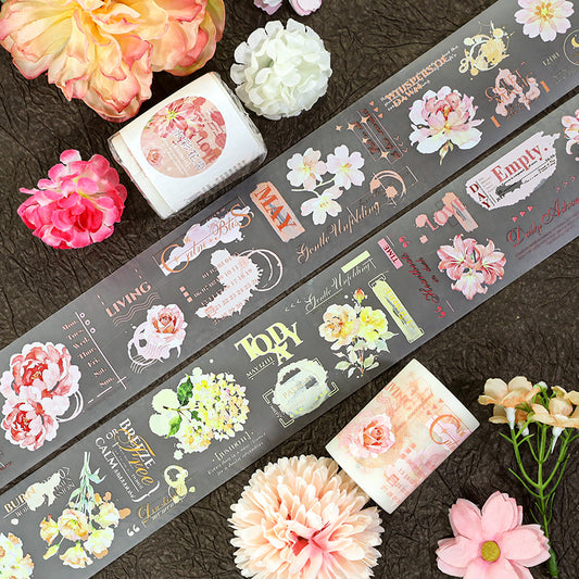 Watercolor Floral Dyeing Tape