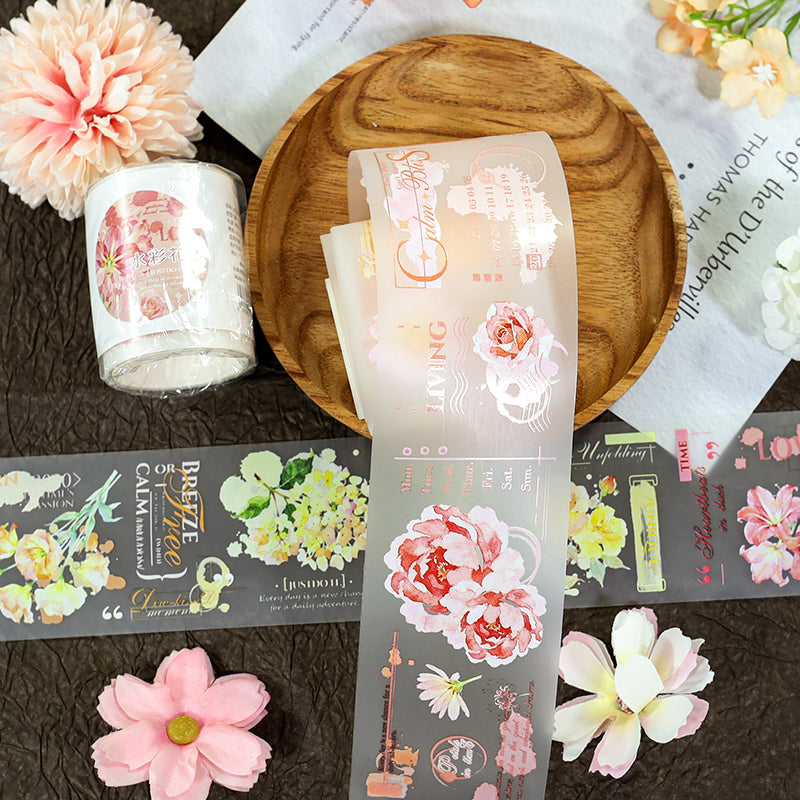 Watercolor Floral Dyeing Tape
