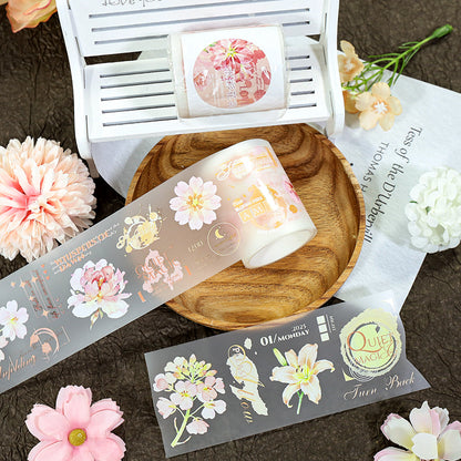 Watercolor Floral Dyeing Tape