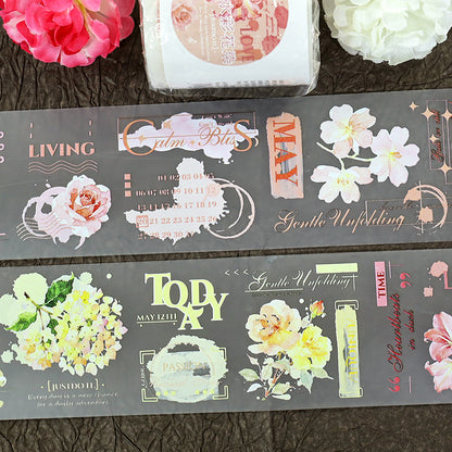 Watercolor Floral Dyeing Tape