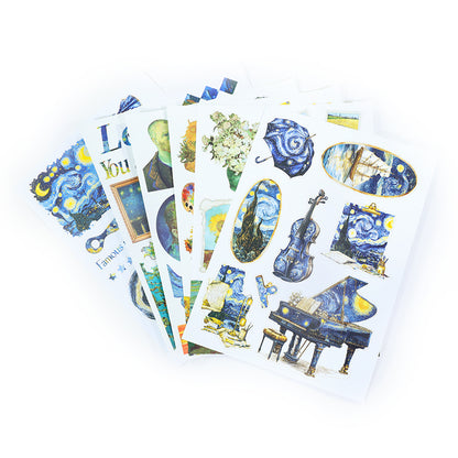 Starry Night Art Rhapsody sticker book