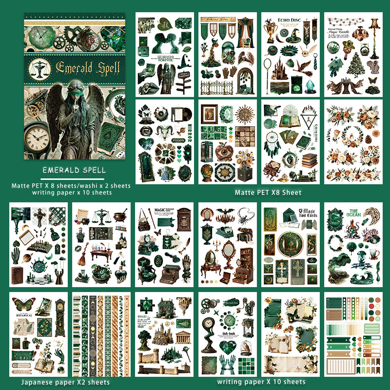 Emerald Spell Sticker Book