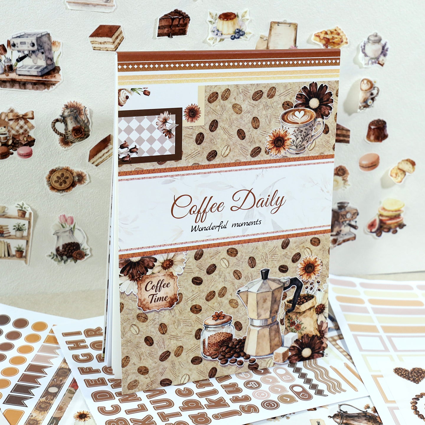Coffee Daily Sticker Book