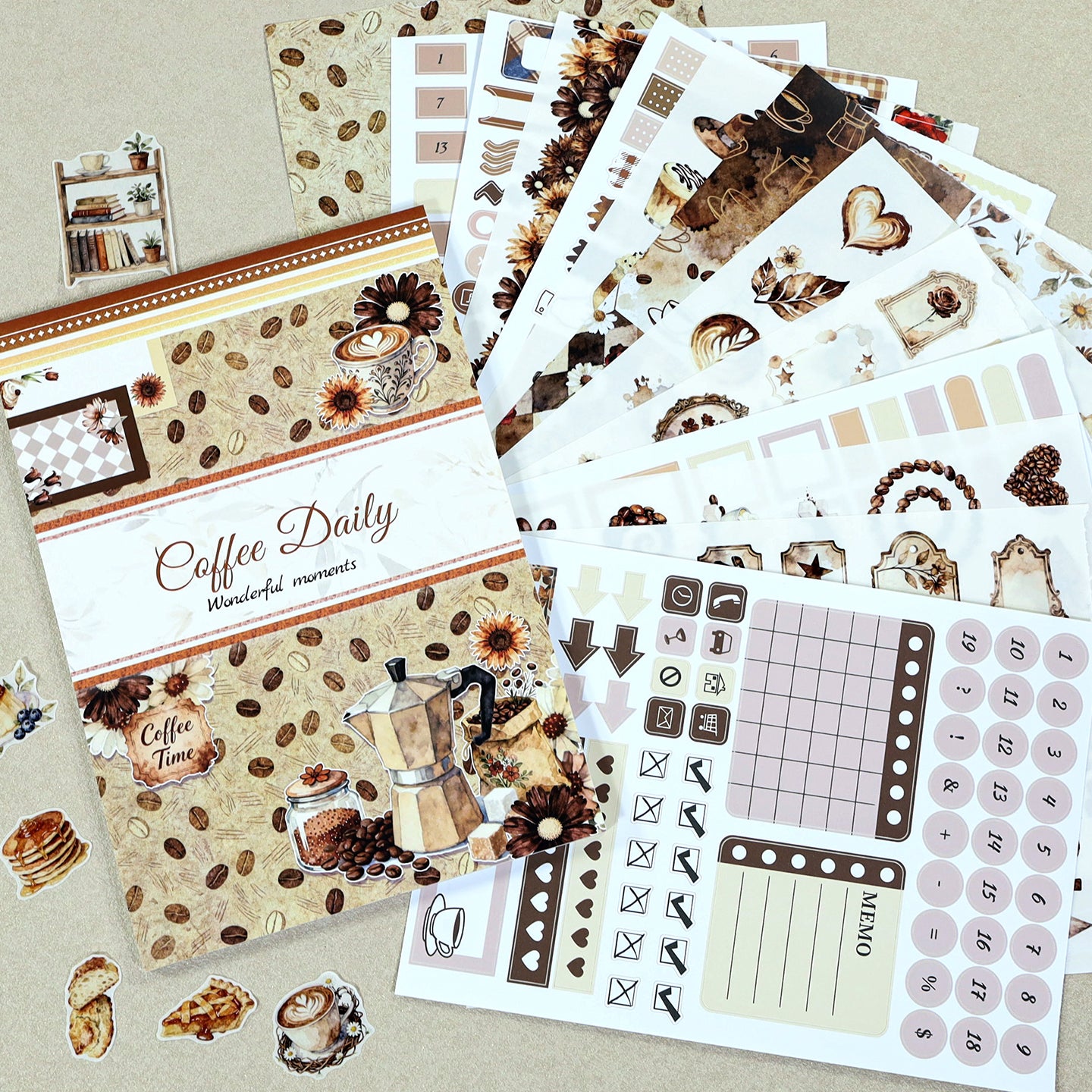 Coffee Daily Sticker Book