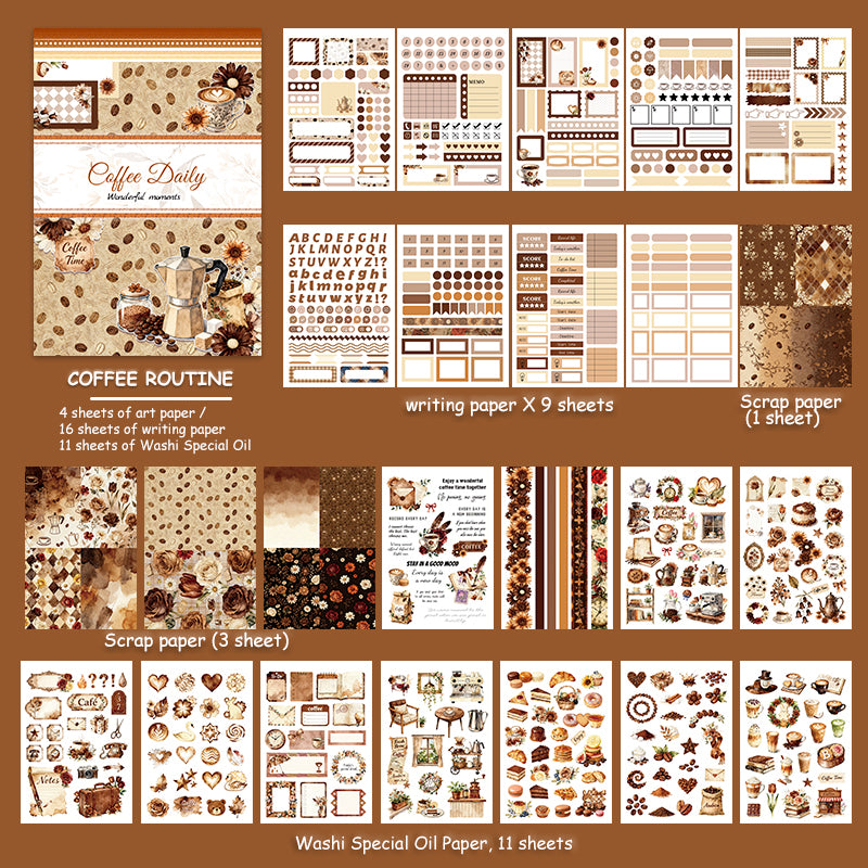 Coffee Daily Sticker Book