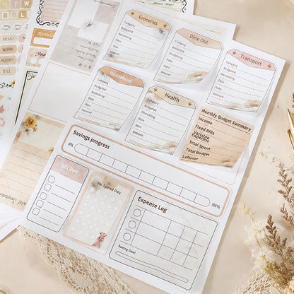 Retro Diary Sticker Book