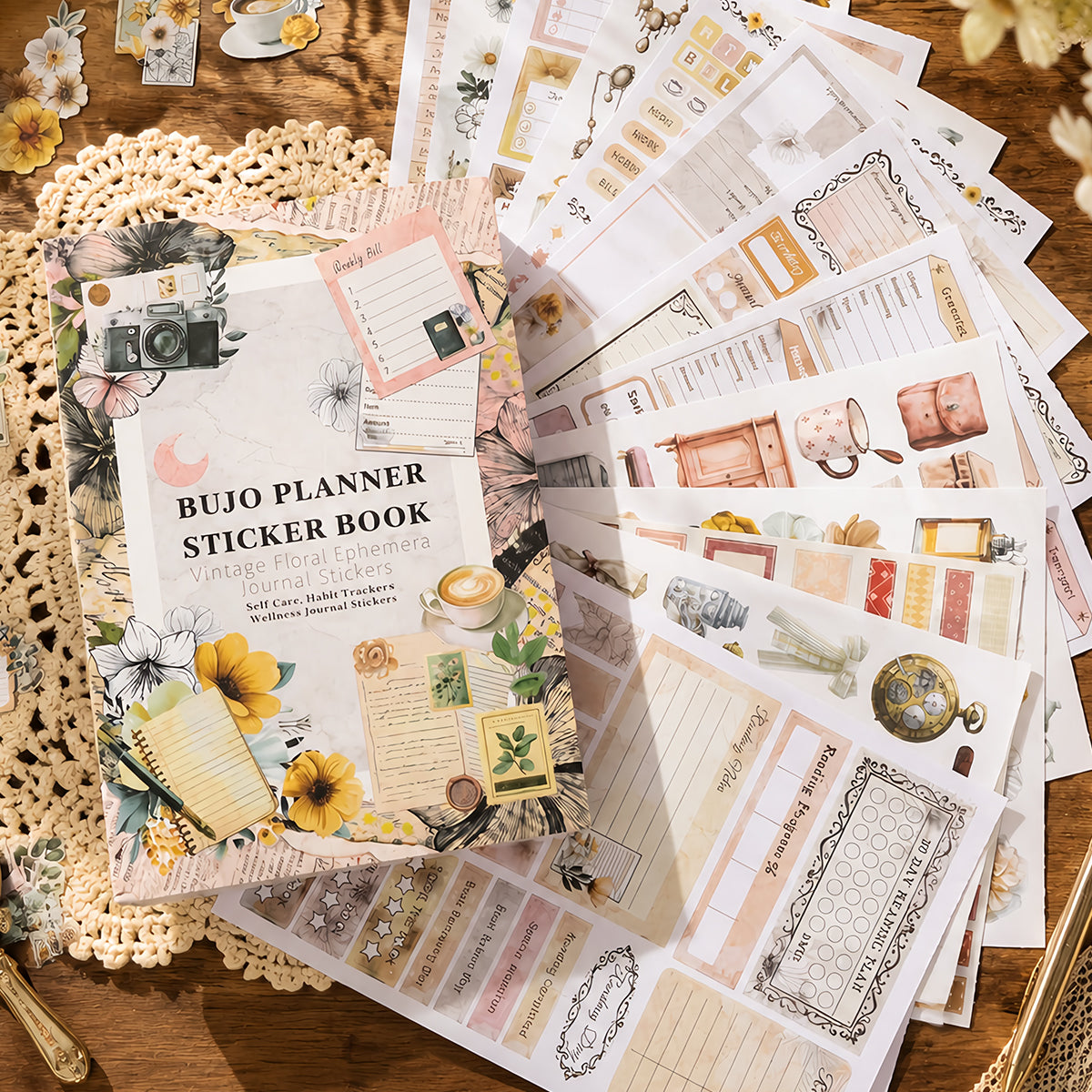 Retro Diary Sticker Book