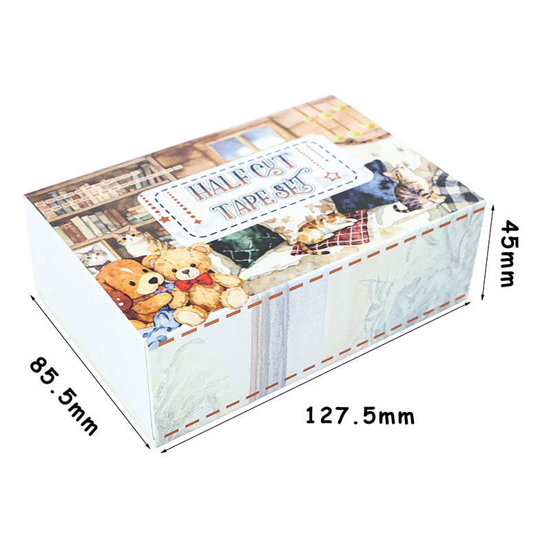 Cute Pets Camping Washi Tape Set