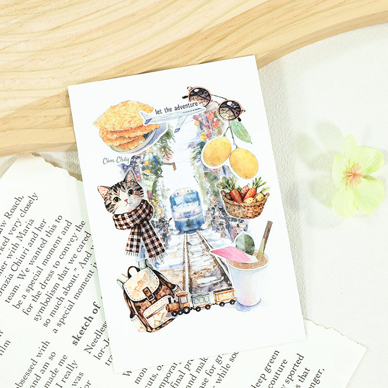 Cute Pets Camping Washi Tape Set