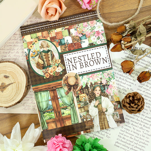 Nestled in Brown Sticker Book