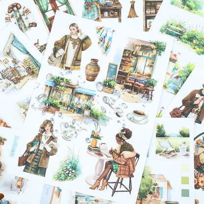 Nestled in Brown Sticker Book