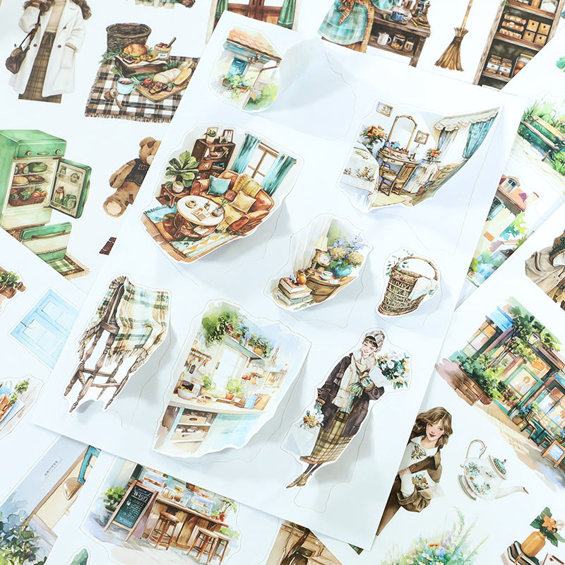 Nestled in Brown Sticker Book