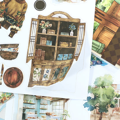 Nestled in Brown Sticker Book