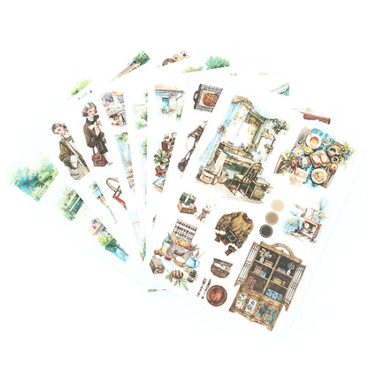 Nestled in Brown Sticker Book