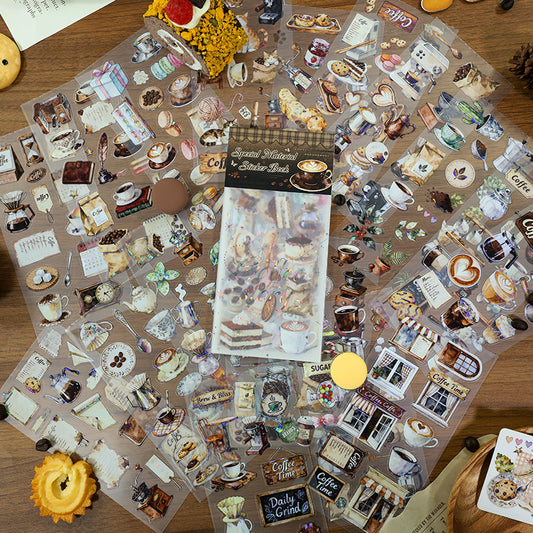 Coffee Story Sticker Book