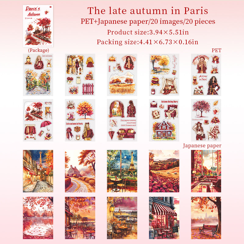 Autumn in Paris Sticker Book