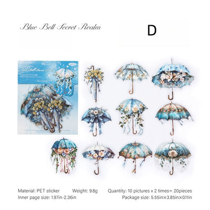 Floral Umbrella Concerto Stickers