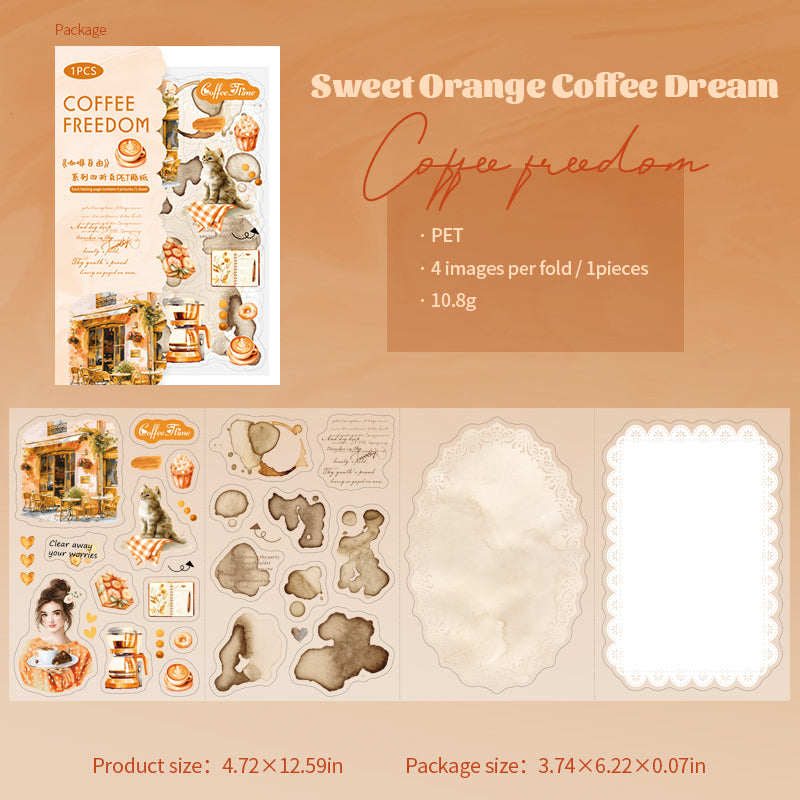 Coffee Freedom Stickers