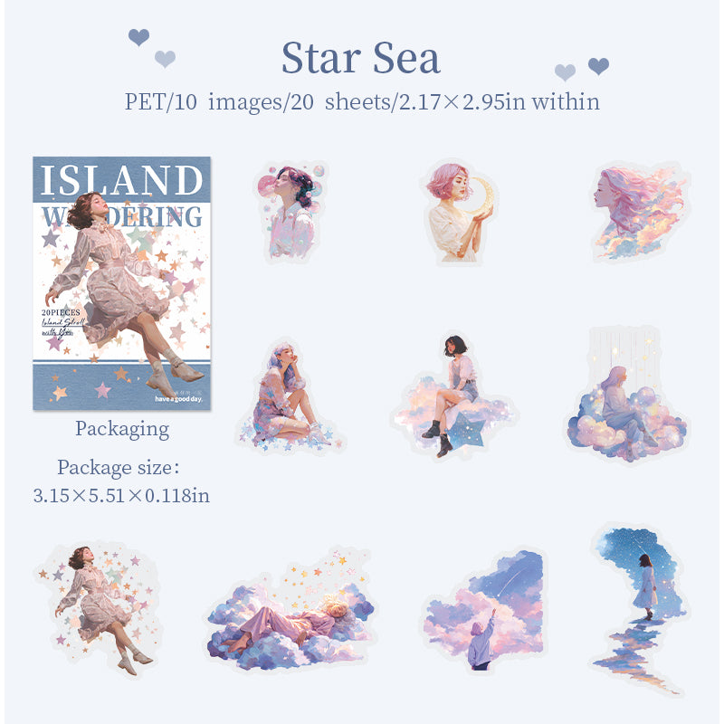 Island Stroll With You Stickers