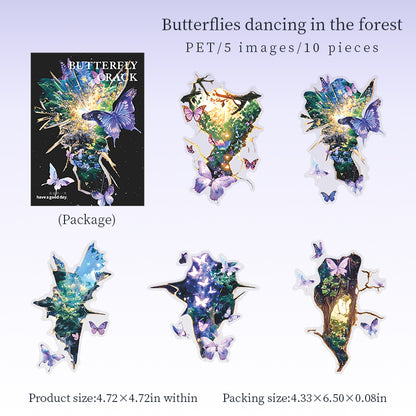 Butterfly Crack Stickers