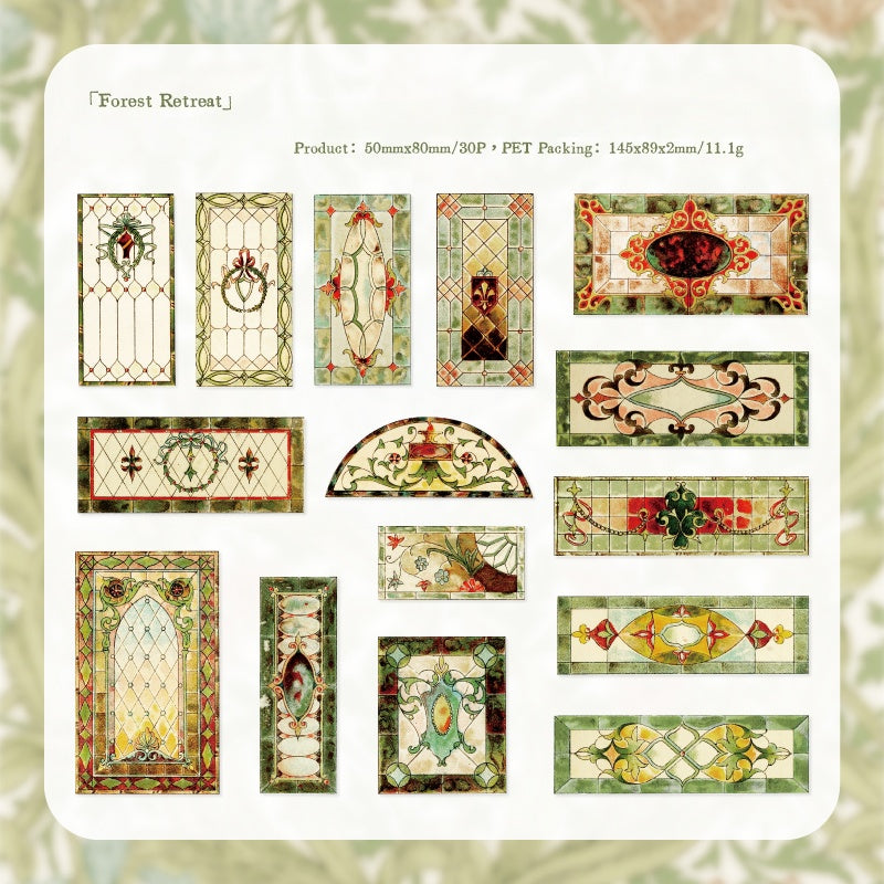 Vintage Window View Stickers